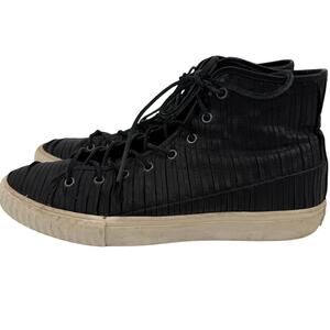 John Varvatos Star USA BOOTLEG LEATHER HIGHTOP SNEAKER SZ 10.5